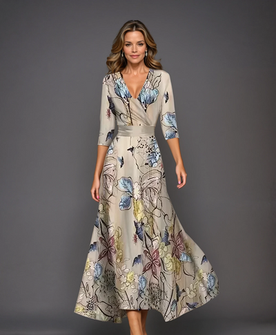 Caroline | Elegant Summer Floral Dress
